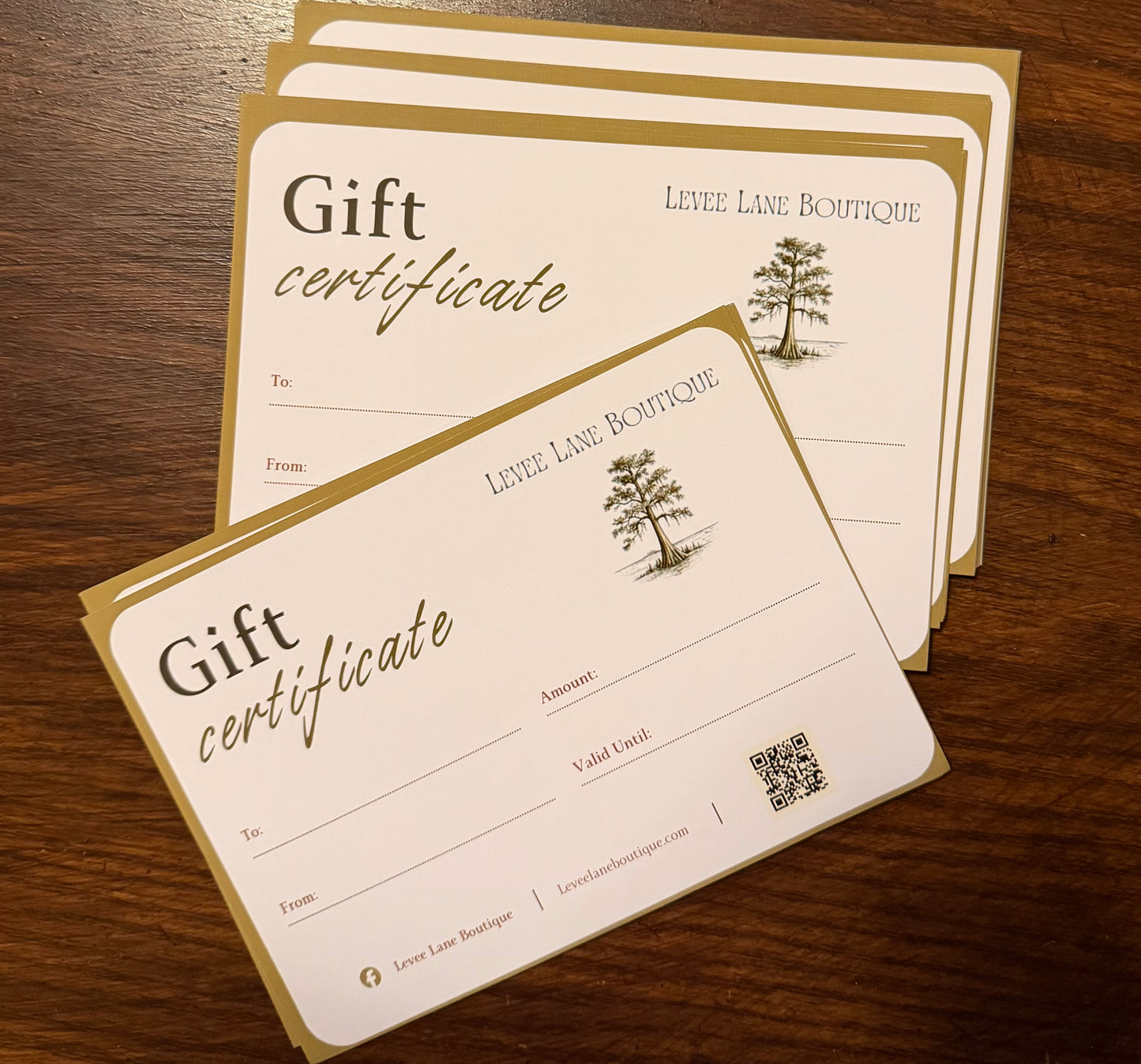 Levee Lane Boutique Gift Certificate