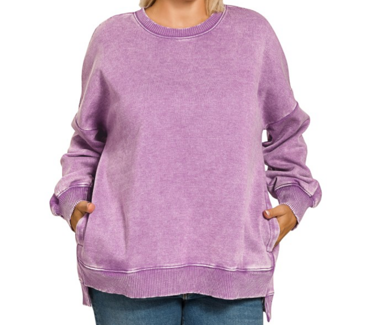 Sweet Magnolia Crewneck (Violet)