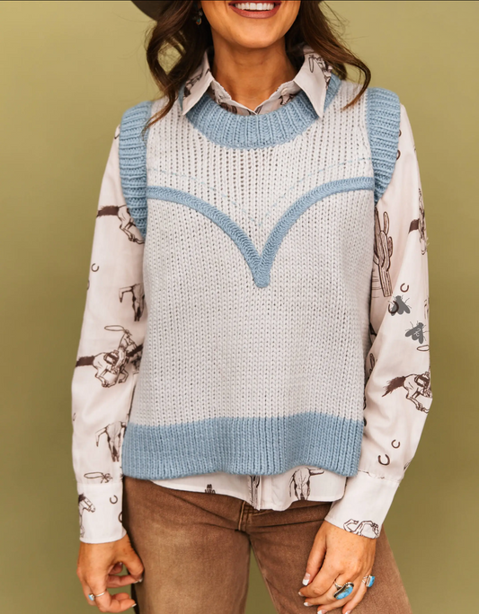 Lucy Knit Sweater Vest-PREORDER