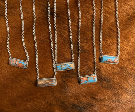 Desert Sunset Bar Necklace