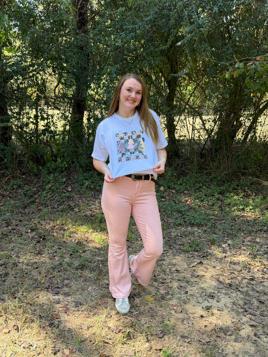 Checkered Merry Christmas Tee