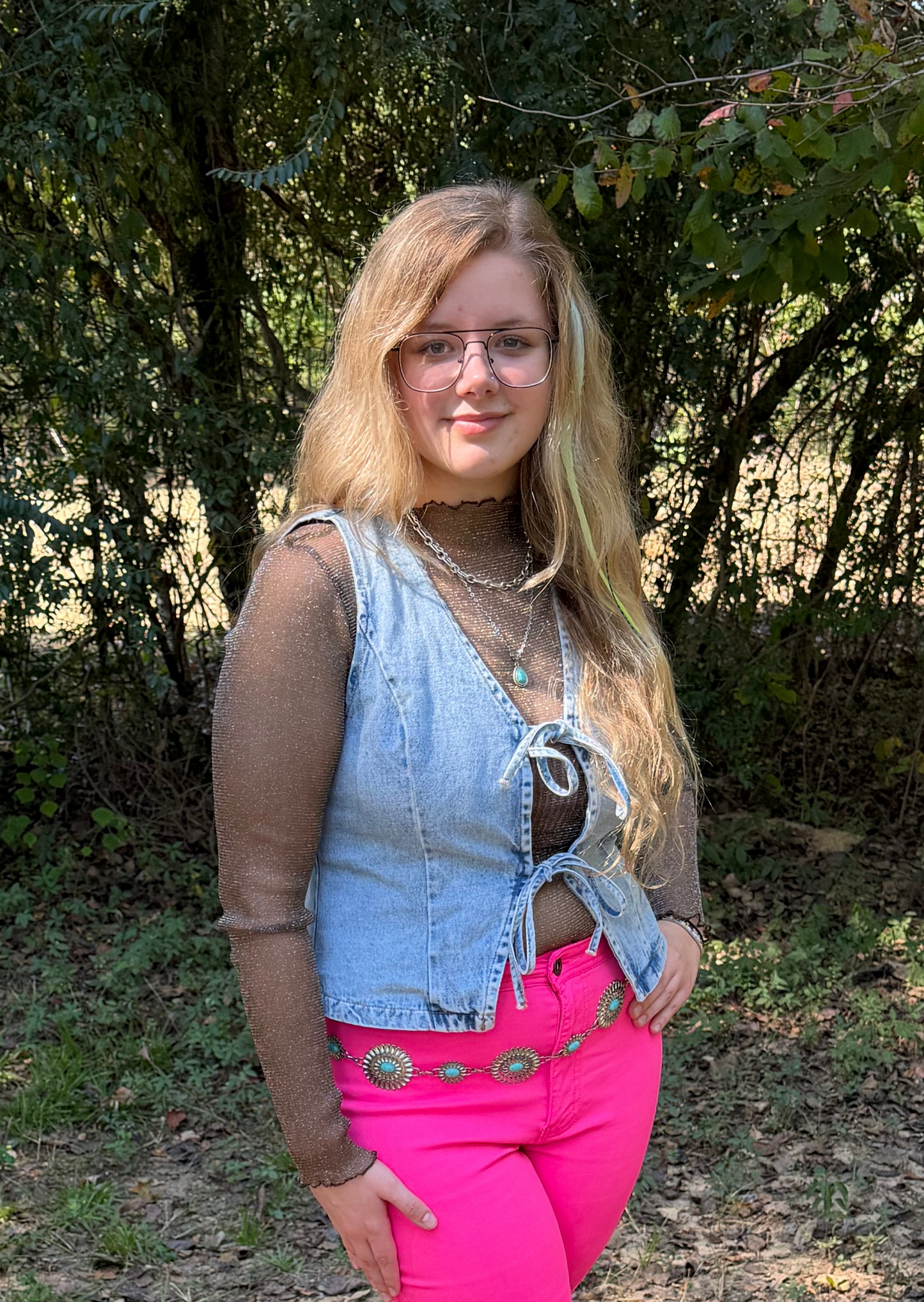 Chocolate Glitter Mesh