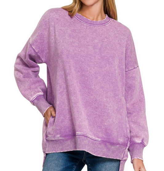 Sweet Magnolia Crewneck (Violet)
