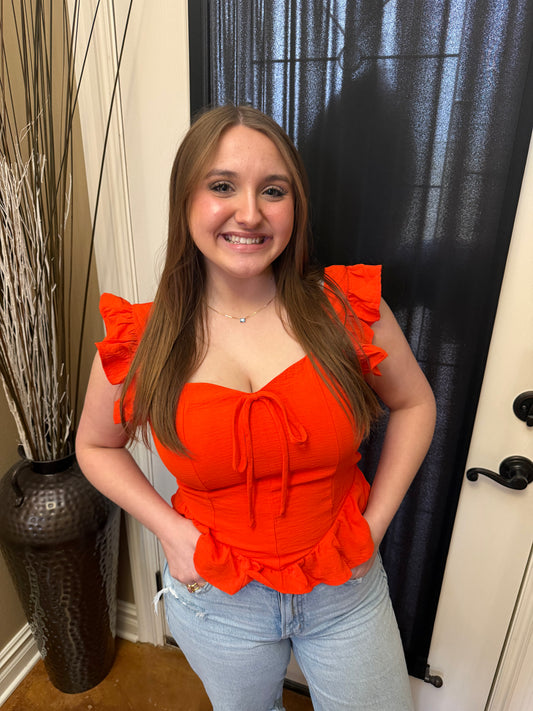 Scarlet Sweetheart Top